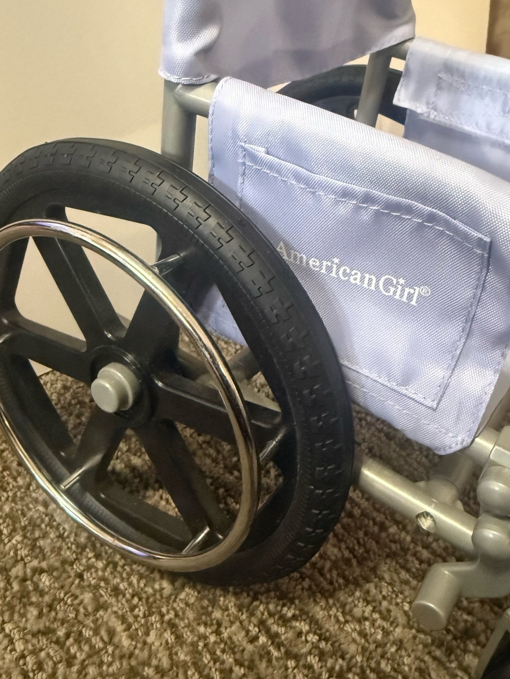 American Girl Wheelchair.Crutches Medical Accessory Lot with Pink Walking Boot - Picture 5 of 6